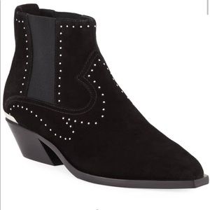 Rag & Bone Westin Booties in Black Suede NWOT